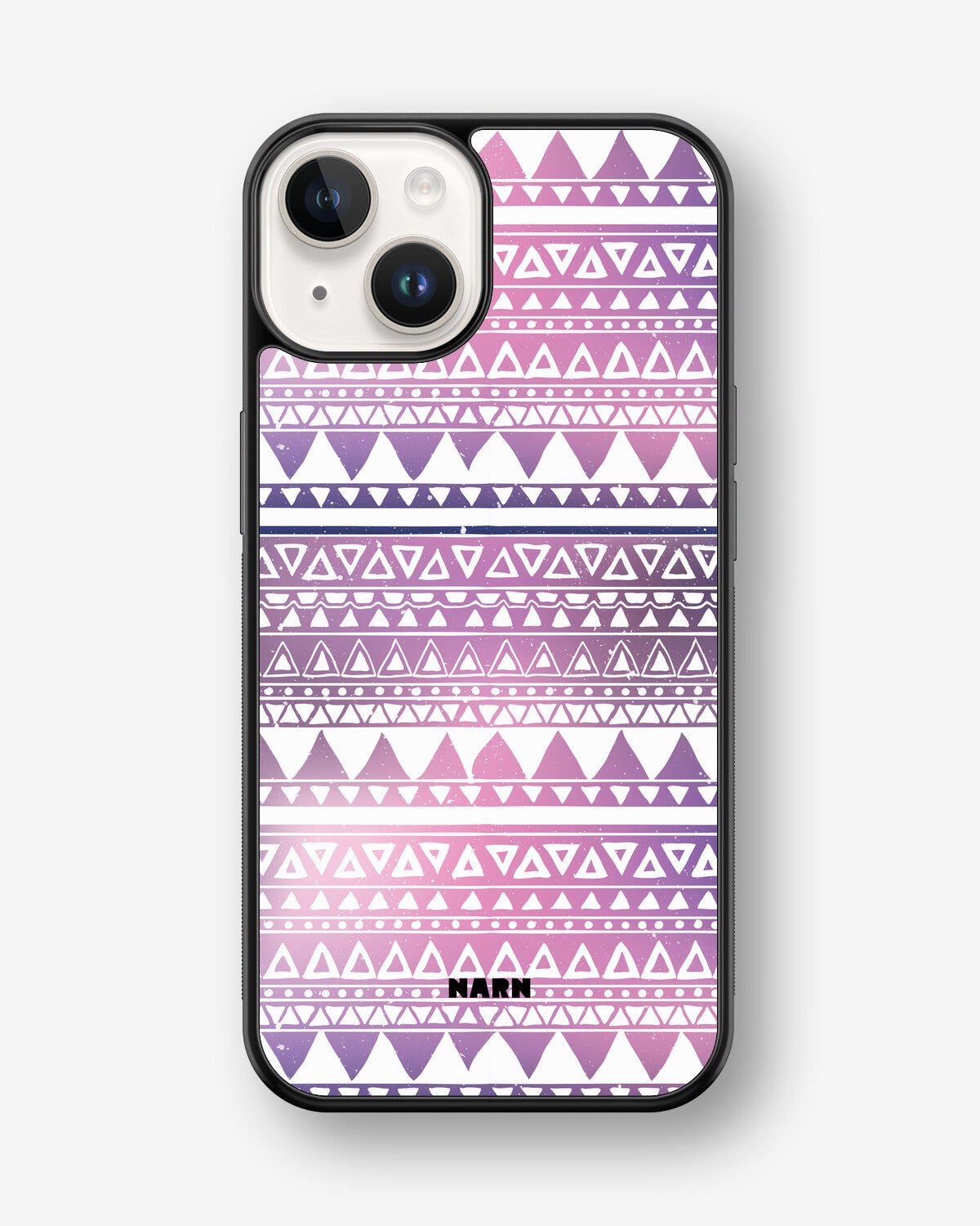 iPhone 14 Plus Hard Case – Purple Aztec - View 1