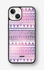 iPhone 14 Plus Hard Case – Purple Aztec - View 1