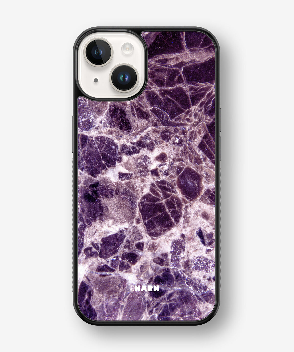 iPhone 14 Plus Hard Case – Purple Marble - View 1