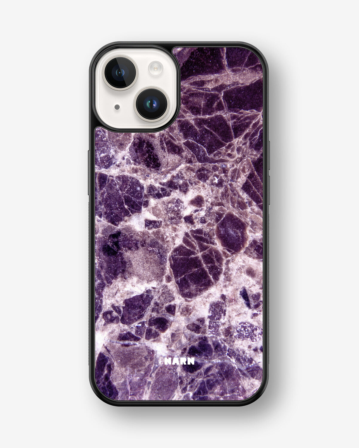 iPhone 14 Plus Hard Case – Purple Marble - View 1