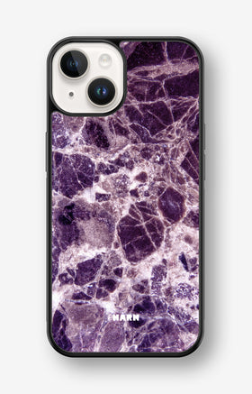 iPhone 14 Plus Hard Case – Purple Marble - View 1