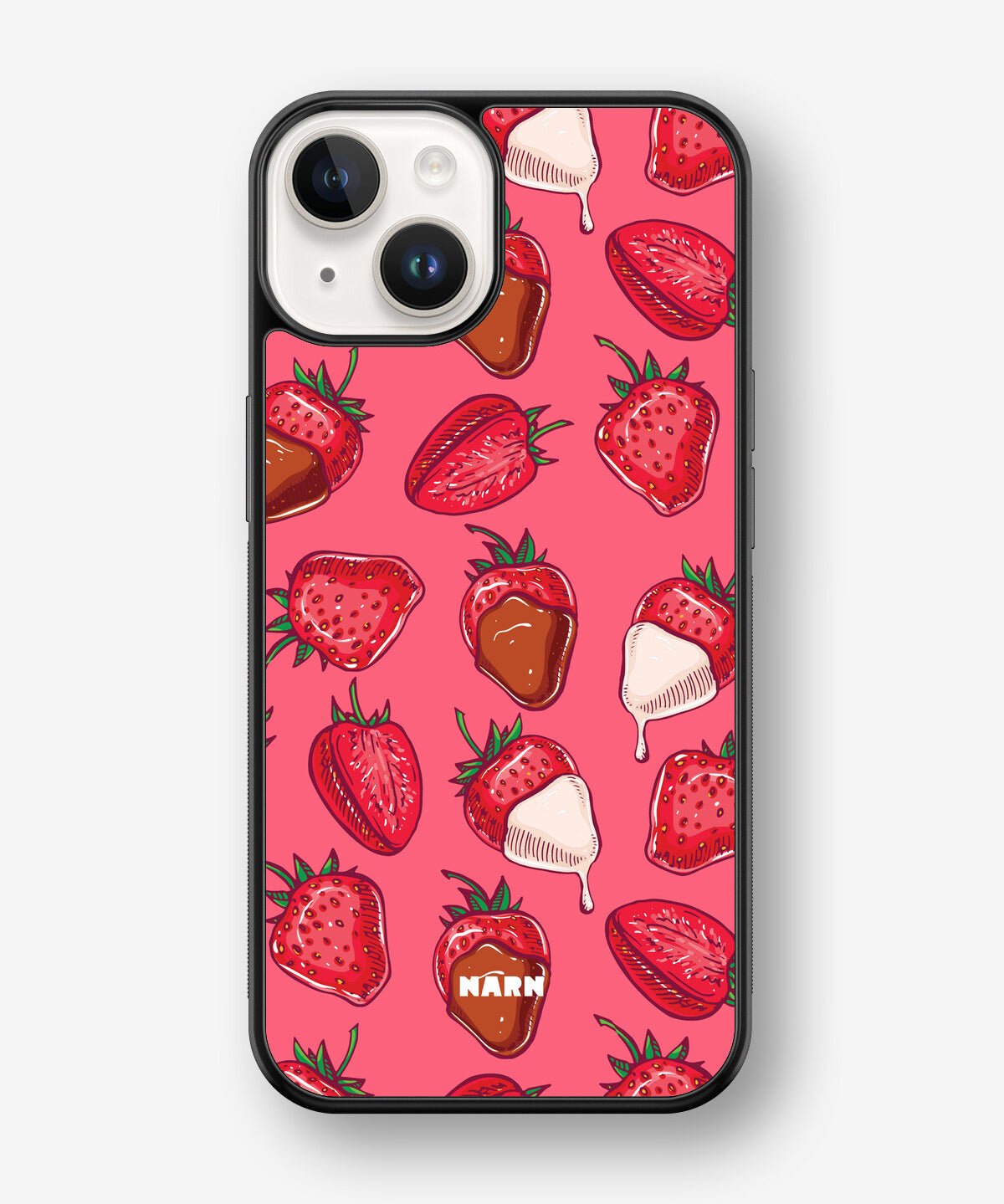 iPhone 14 Plus Hard Case – Strawberry Chocolate - View 1