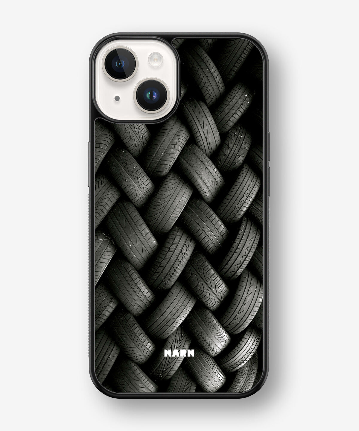iPhone 14 Plus Hard Case – Tires Wall - View 1