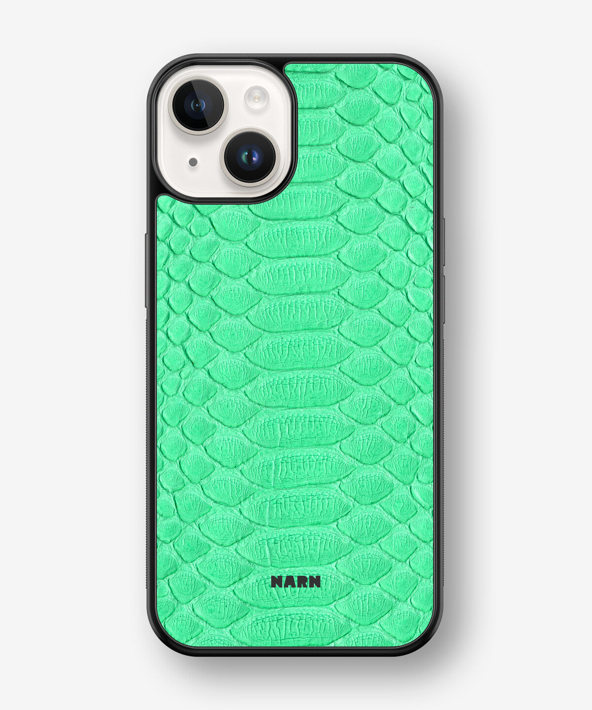 iPhone 14 Plus Hard Case – Turquoise Snake - View 1