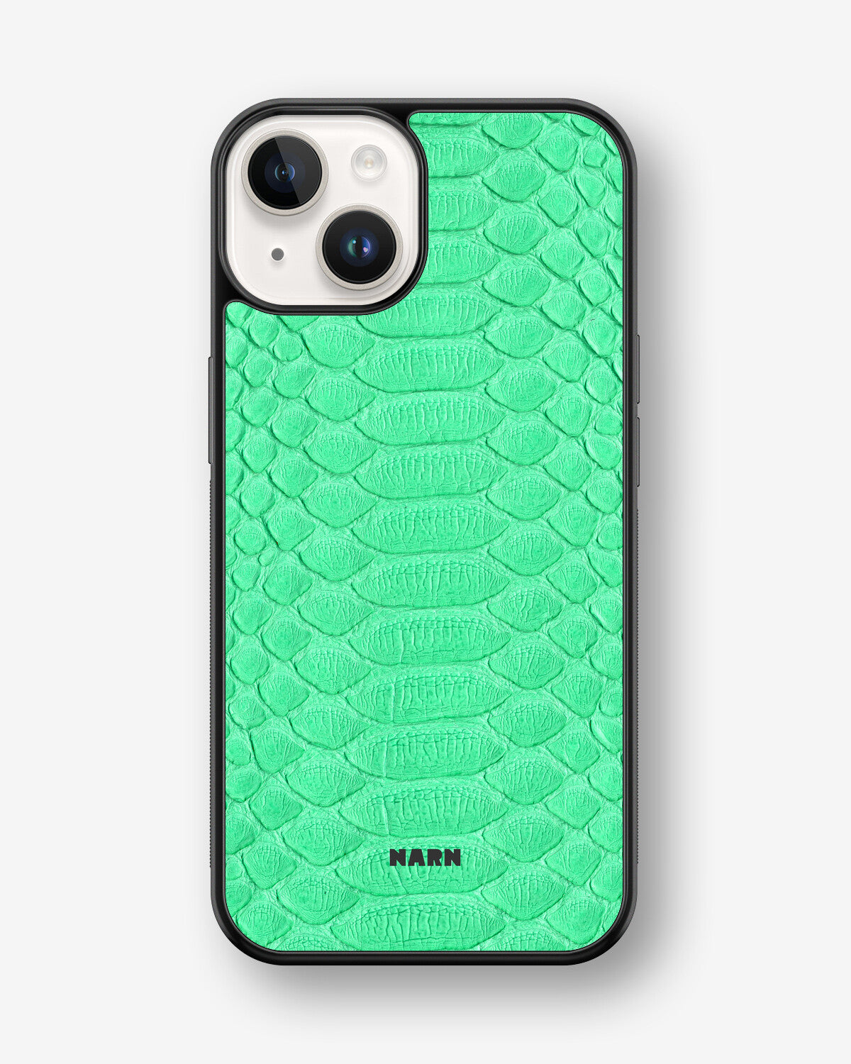 iPhone 14 Plus Hard Case – Turquoise Snake - View 1