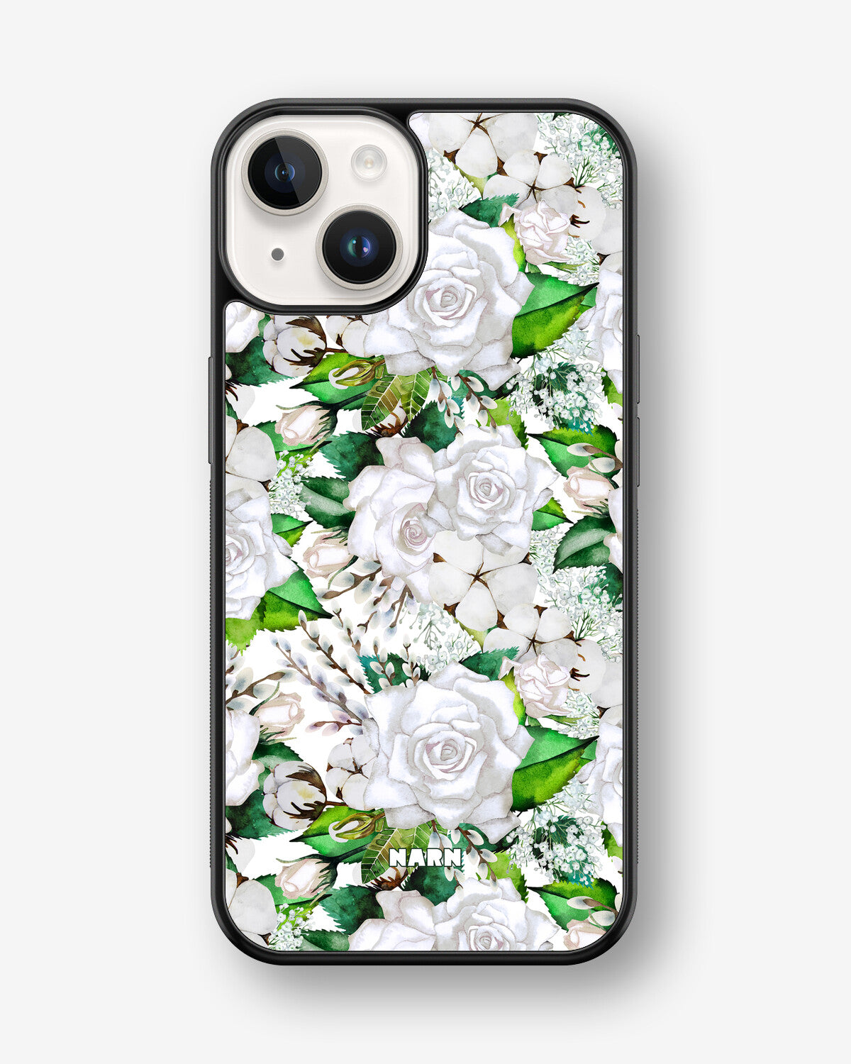 iPhone 14 Plus Hard Case – White Bloom - View 1