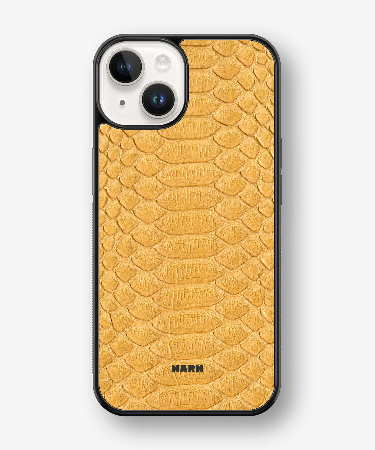 iPhone 14 Plus Hard Case – Yellow Snake - View 1