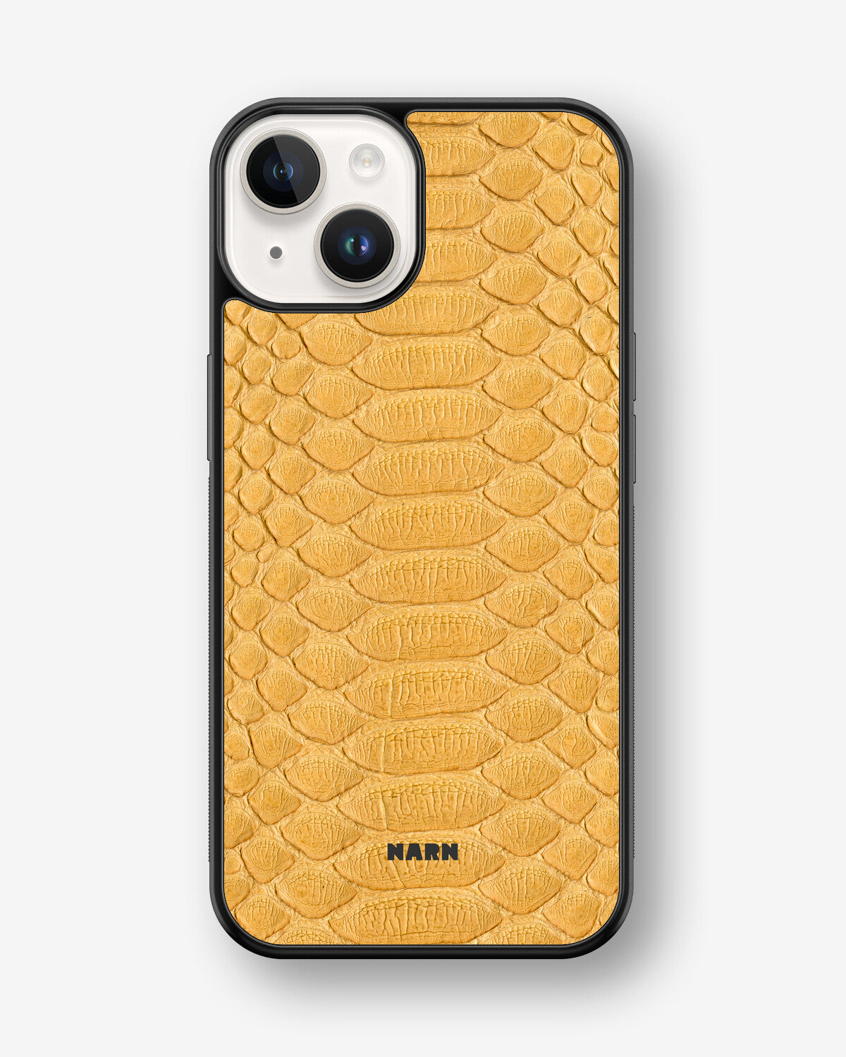 iPhone 14 Plus Hard Case – Yellow Snake - View 1