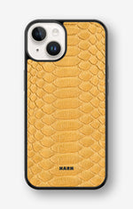 iPhone 14 Plus Hard Case – Yellow Snake - View 1
