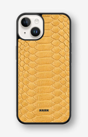 iPhone 14 Plus Hard Case – Yellow Snake - View 1