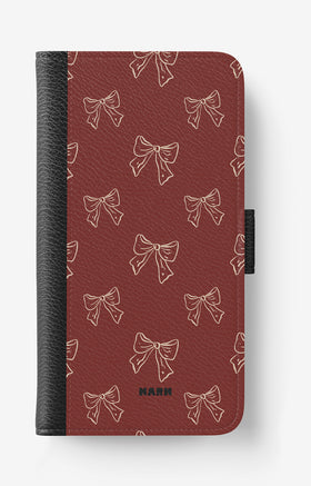 iPhone 14 Plus Wallet Case - Cherry Bows - View 1