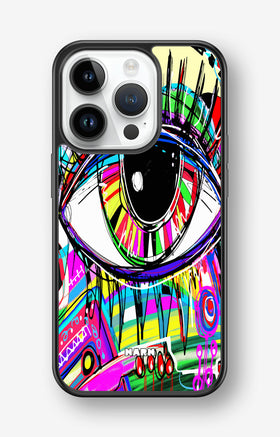 iPhone 14 Pro Hard Case – Abstract Eye - View 1