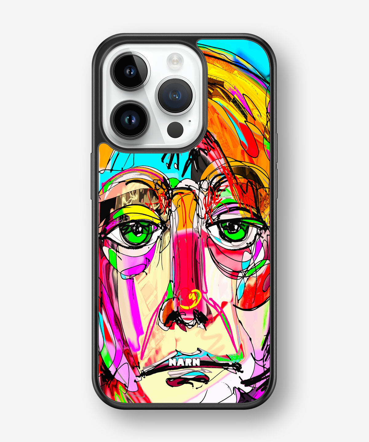 iPhone 14 Pro Hard Case – Abstract Portrait - View 1