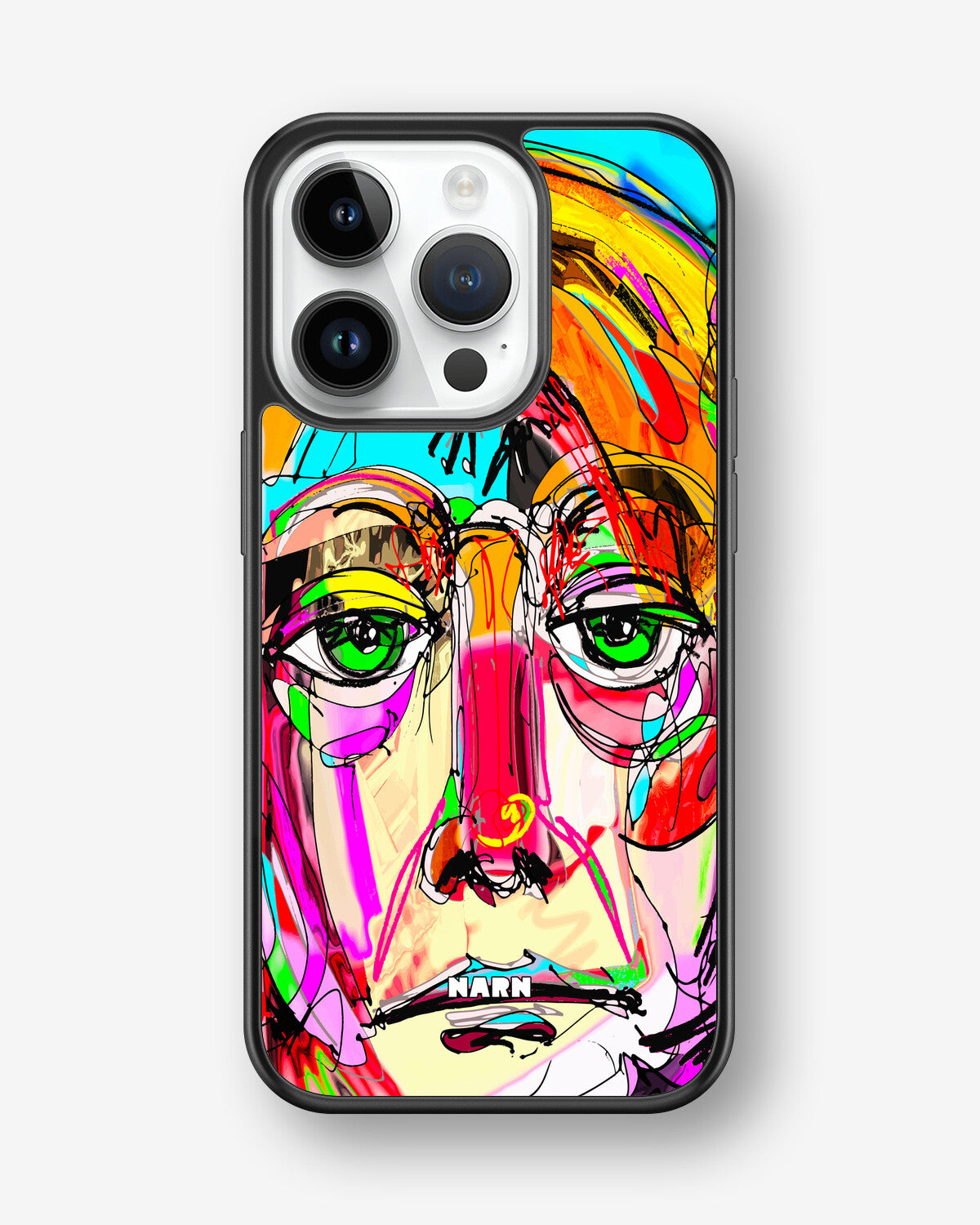iPhone 14 Pro Hard Case – Abstract Portrait - View 1