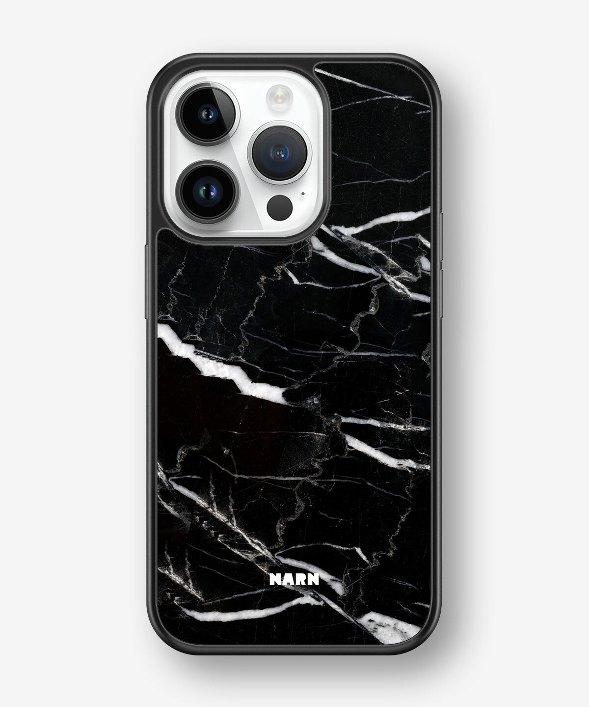 iPhone 14 Pro Hard Case – Black Marble - View 1