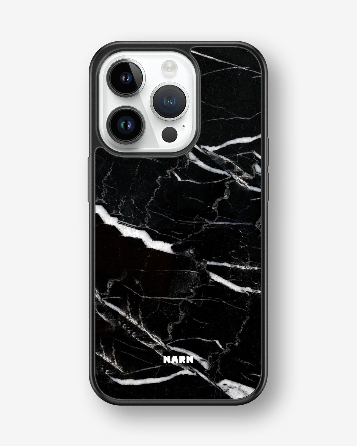 iPhone 14 Pro Hard Case – Black Marble - View 1