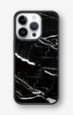 iPhone 14 Pro Hard Case – Black Marble - View 1