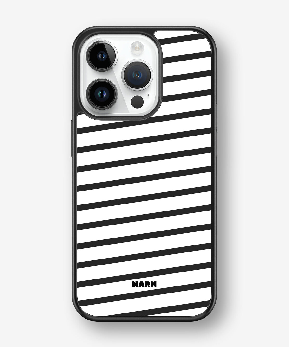 iPhone 14 Pro Hard Case – Black Stripes - View 1
