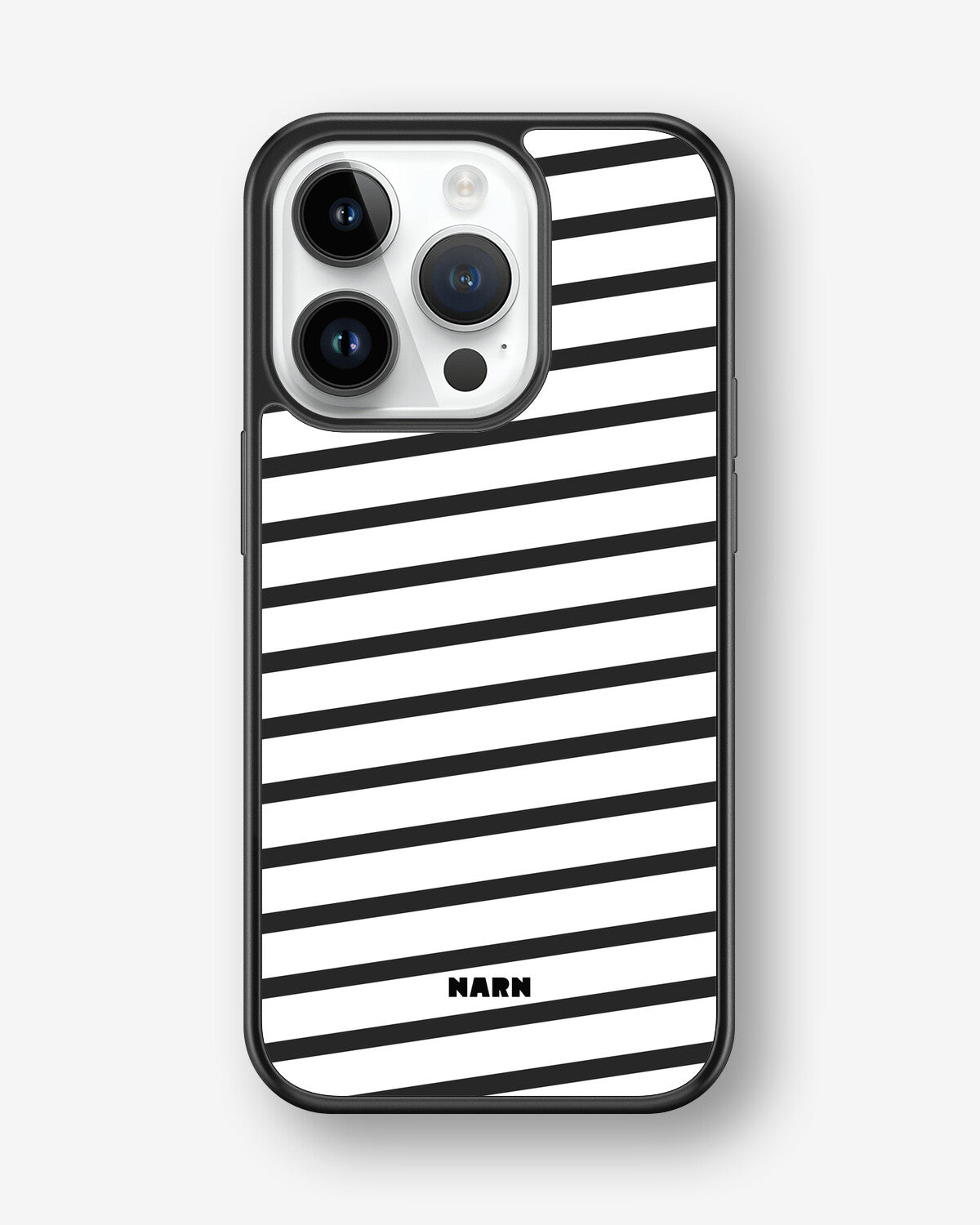 iPhone 14 Pro Hard Case – Black Stripes - View 1