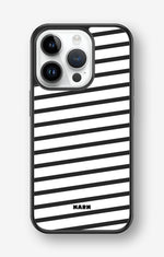 iPhone 14 Pro Hard Case – Black Stripes - View 1