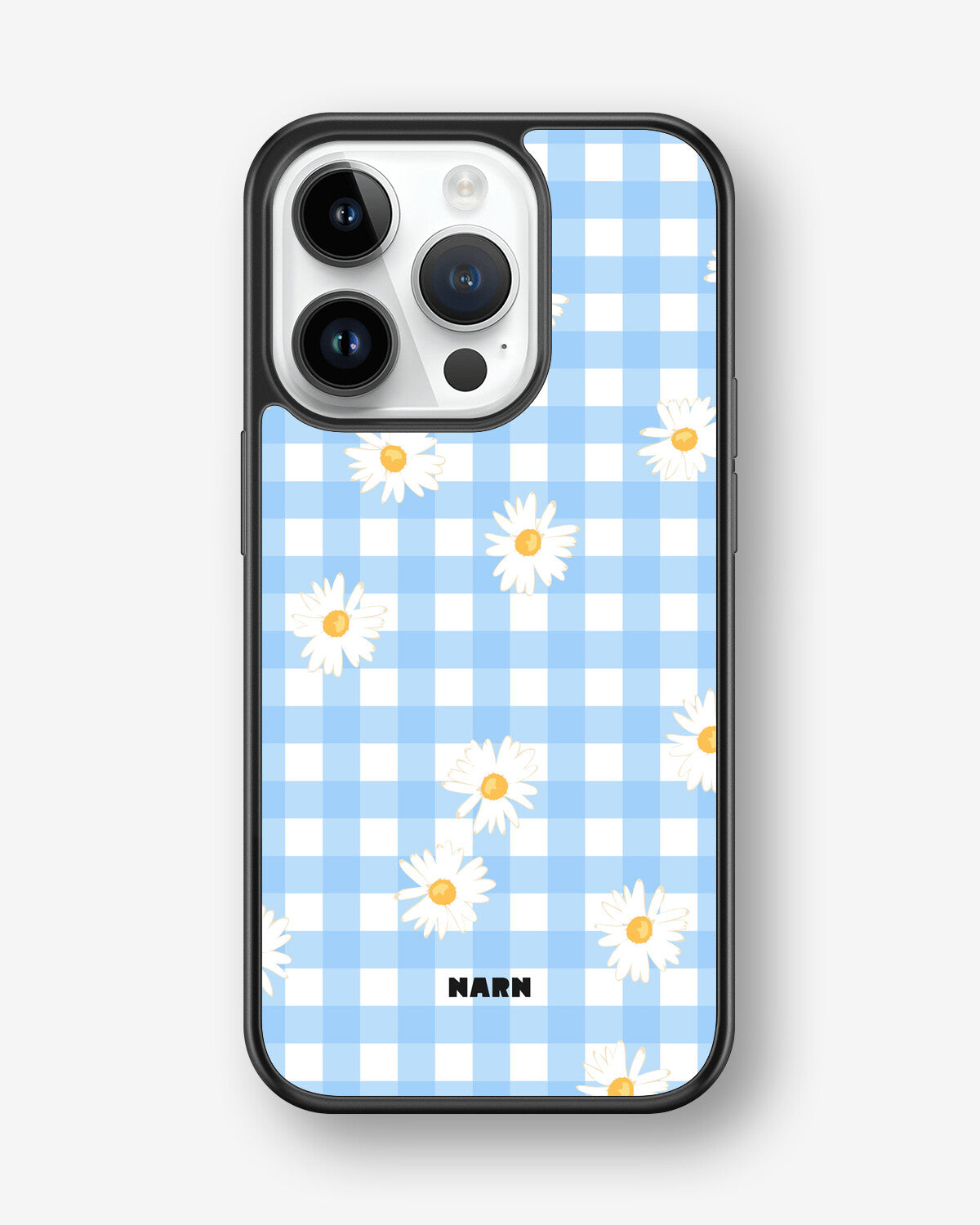 iPhone 14 Pro Hard Case – Blue Daisies - View 1