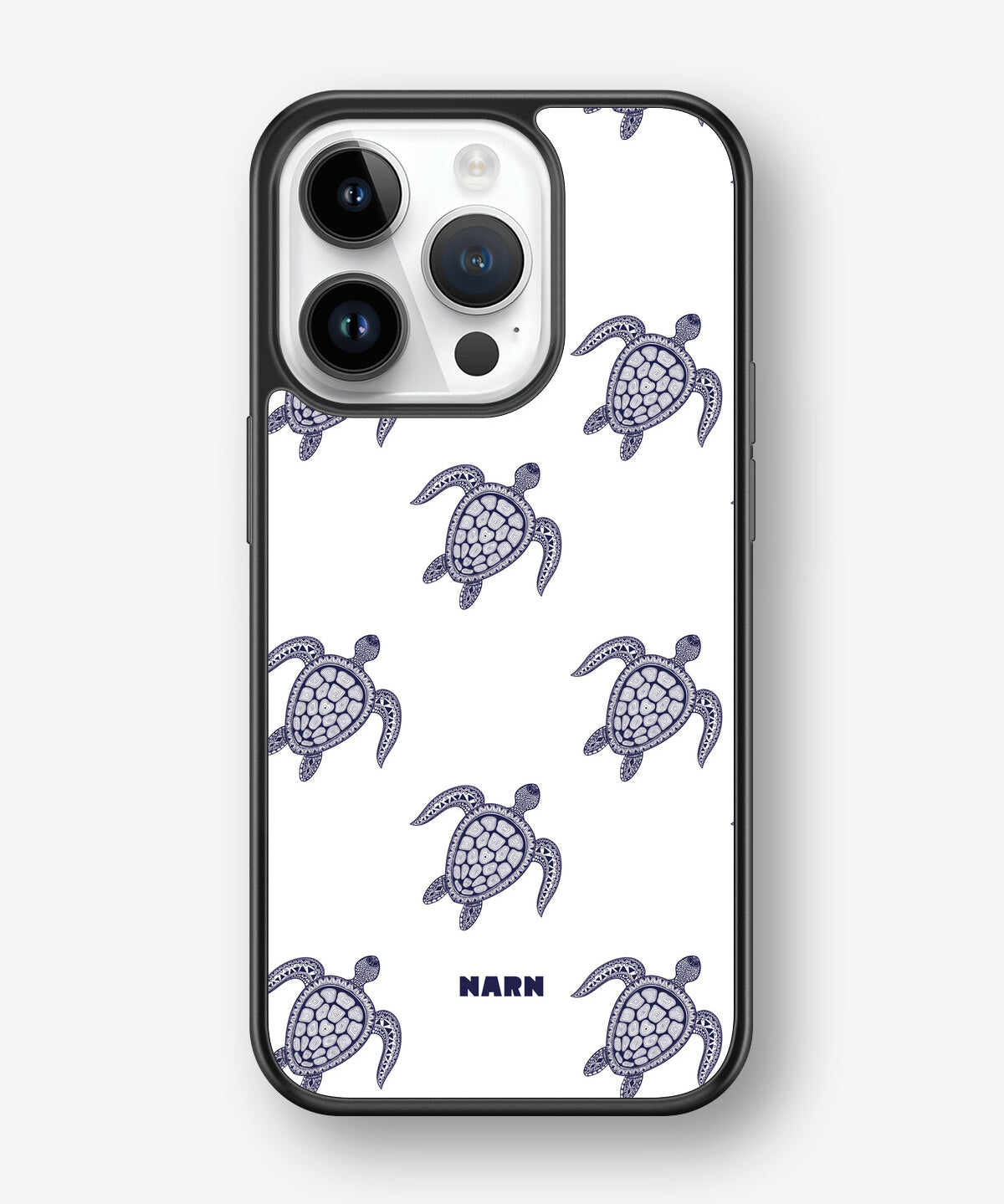 iPhone 14 Pro Hard Case – Blue Turtles - View 1