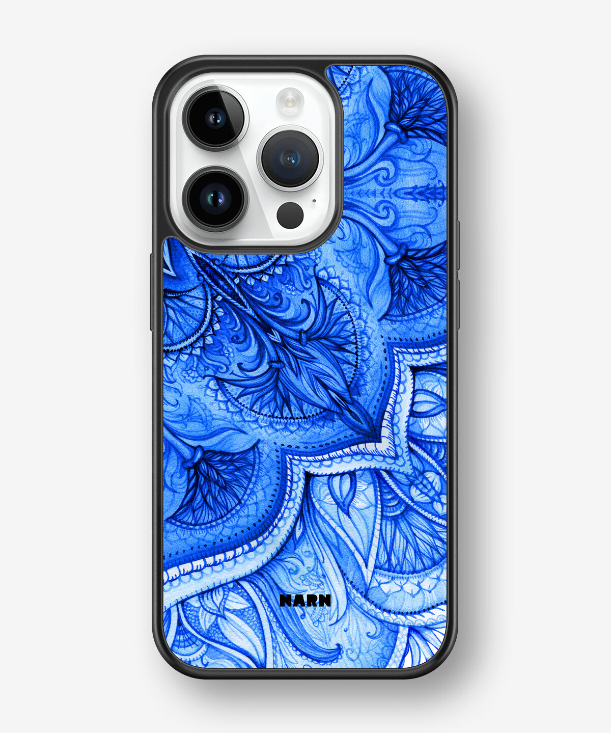 iPhone 14 Pro Hard Case – Blue Vintage - View 1