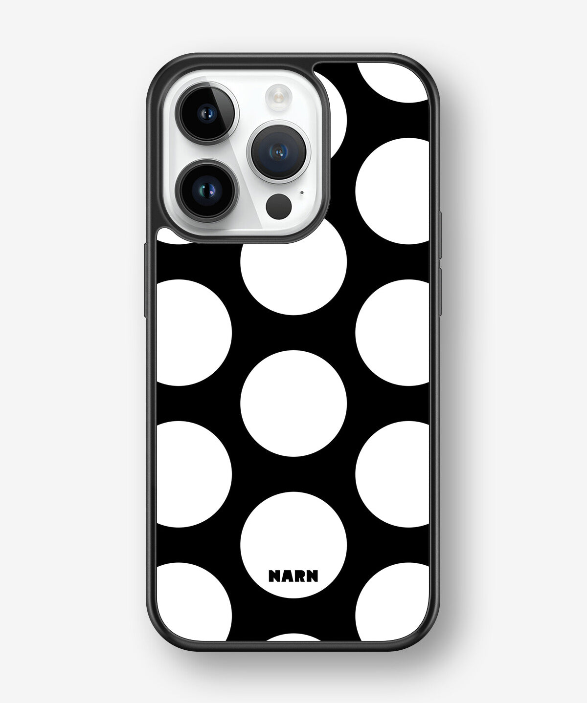 iPhone 14 Pro Hard Case – Bold Dots - View 1