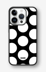 iPhone 14 Pro Hard Case – Bold Dots - View 1