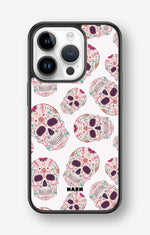 iPhone 14 Pro Hard Case – Calavera Skulls - View 1