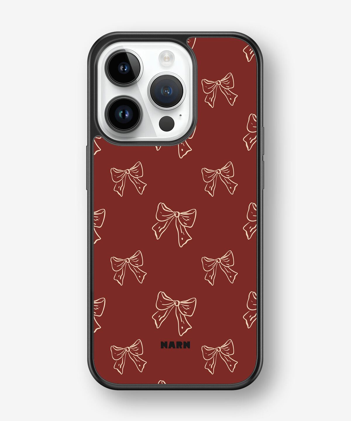 iPhone 14 Pro Hard Case – Cherry Bows - View 1