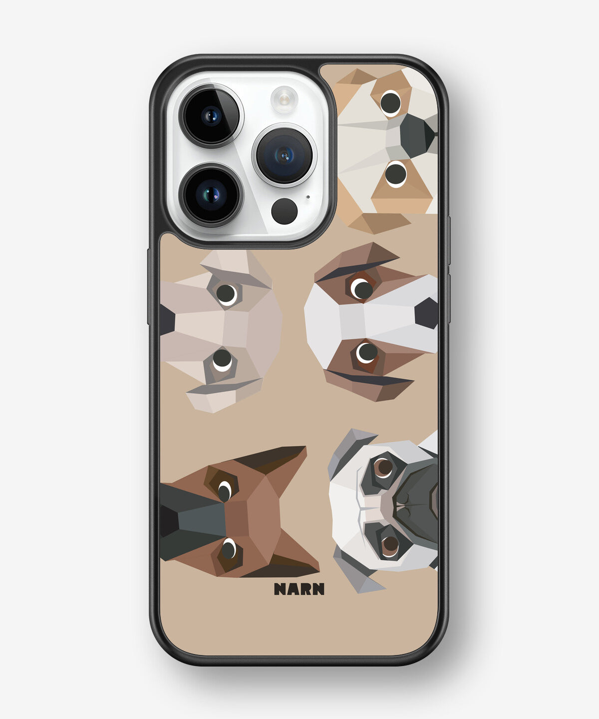 iPhone 14 Pro Hard Case – Cute Dogs - View 1