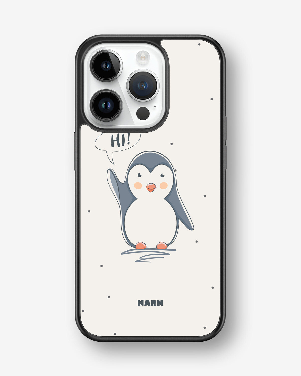 iPhone 14 Pro Hard Case – Cute Penguin - View 1