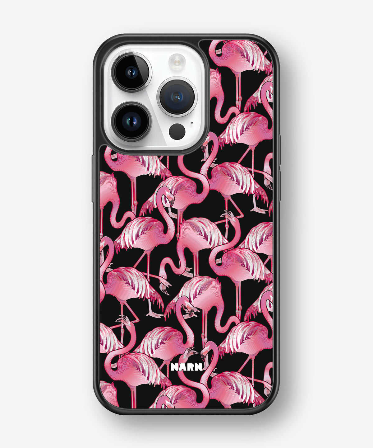 iPhone 14 Pro Hard Case – Flamingos - View 1