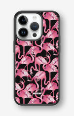 iPhone 14 Pro Hard Case – Flamingos - View 1