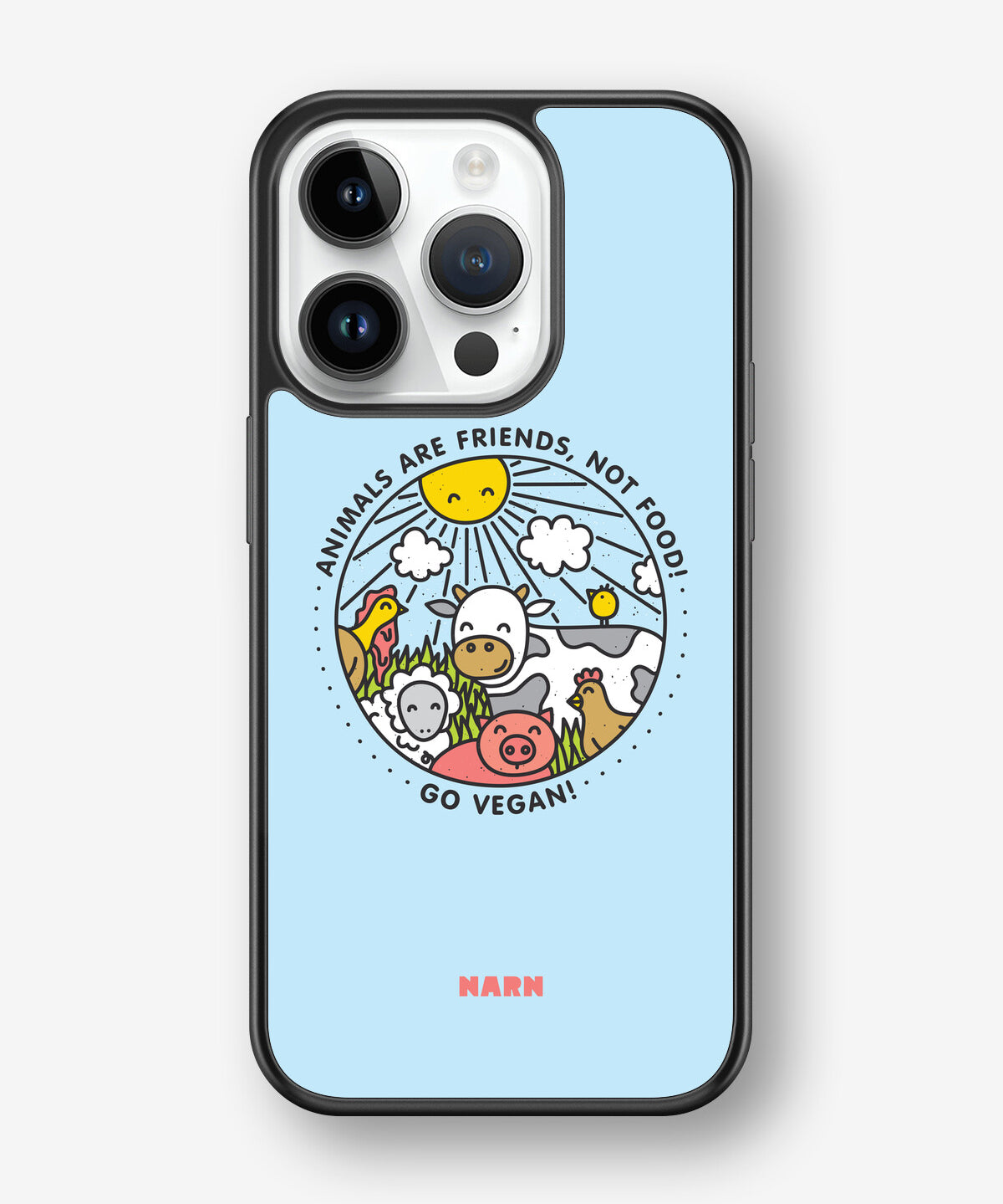 iPhone 14 Pro Hard Case – Friends, Not Food - View 1