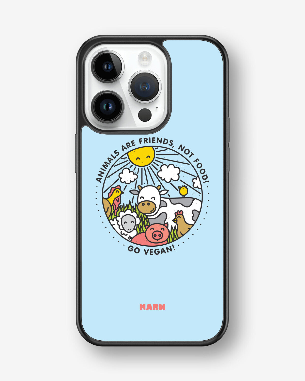 iPhone 14 Pro Hard Case – Friends, Not Food - View 1