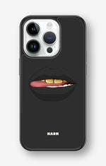 iPhone 14 Pro Hard Case – Golden Lips - View 1
