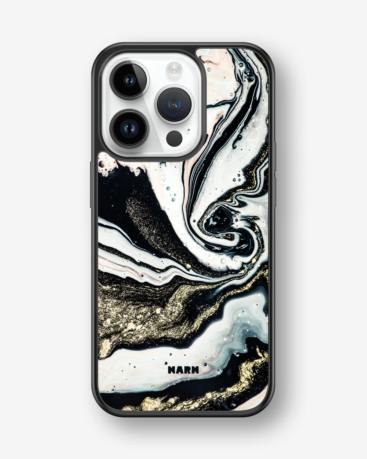 iPhone 14 Pro Hard Case – Golden Swirl - View 1