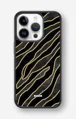 iPhone 14 Pro Hard Case – Golden Zebra - View 1