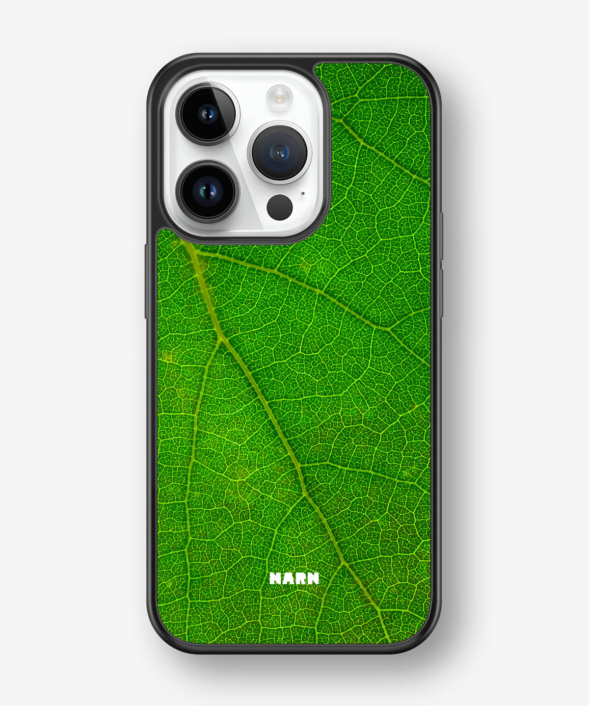 iPhone 14 Pro Hard Case – Green Leafy - View 1