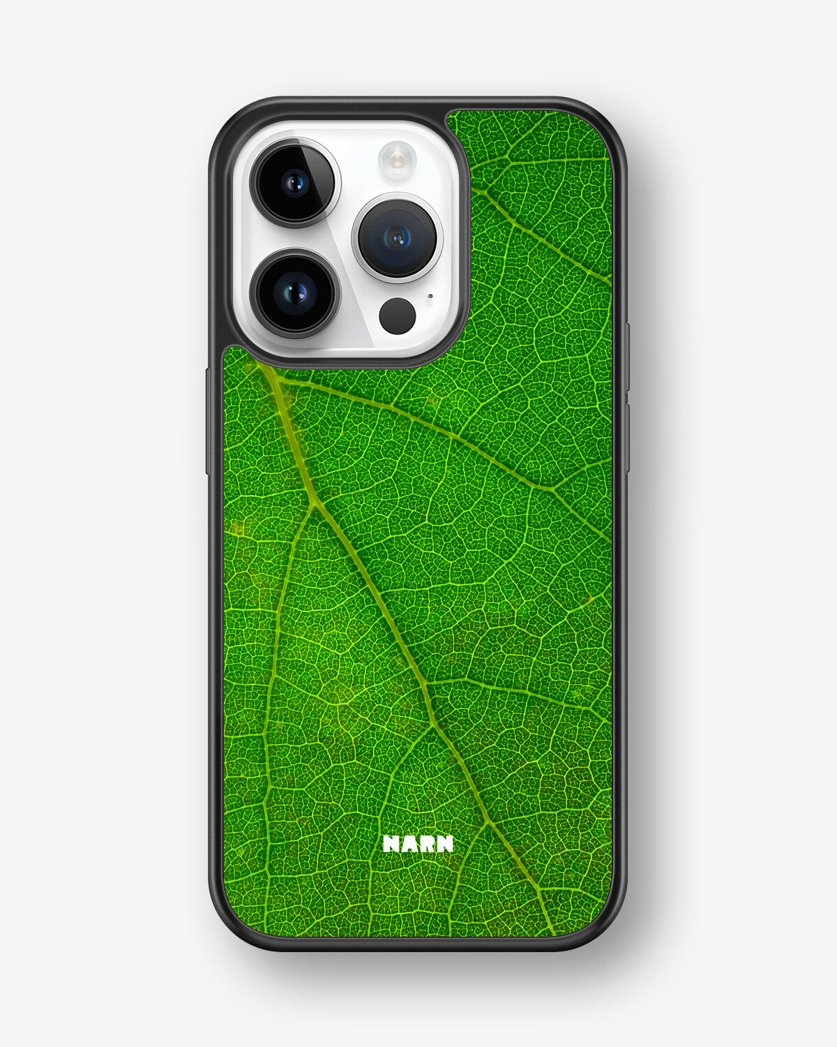 iPhone 14 Pro Hard Case – Green Leafy - View 1