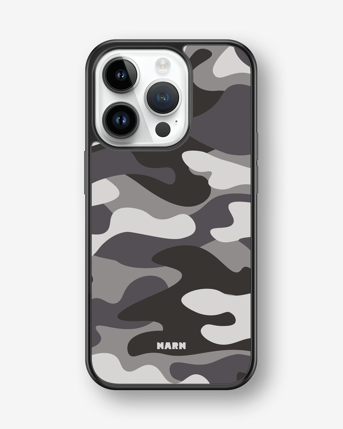 iPhone 14 Pro Hard Case – Grey Camo - View 1