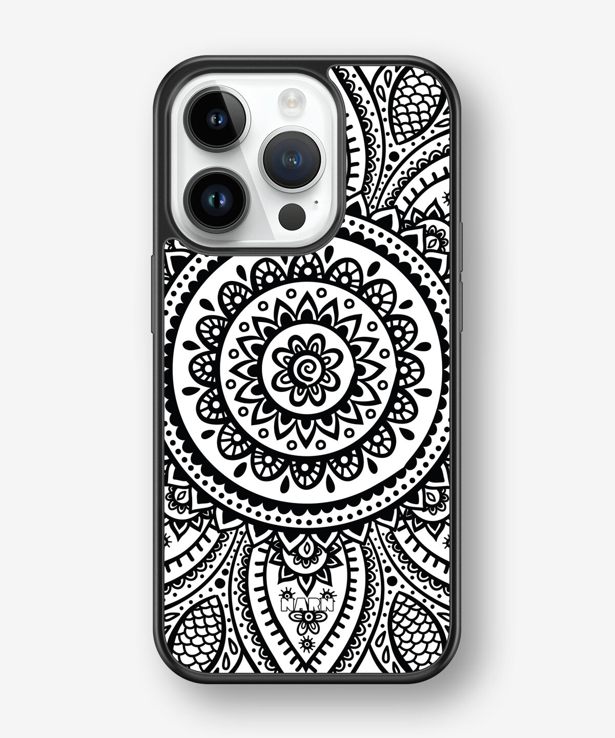 iPhone 14 Pro Hard Case – Henna Mandala - View 1
