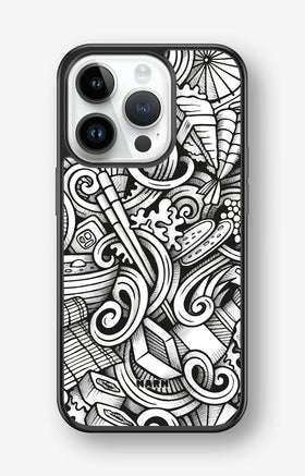 iPhone 14 Pro Hard Case – Japanese Pattern - View 1