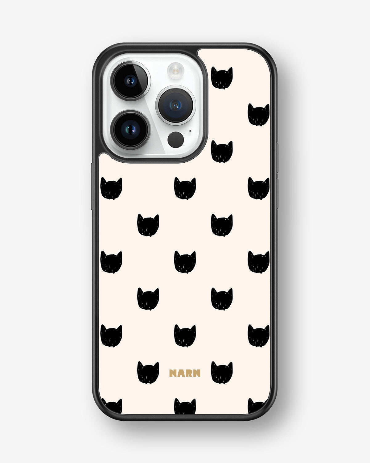 iPhone 14 Pro Hard Case – Kitty Dots - View 1