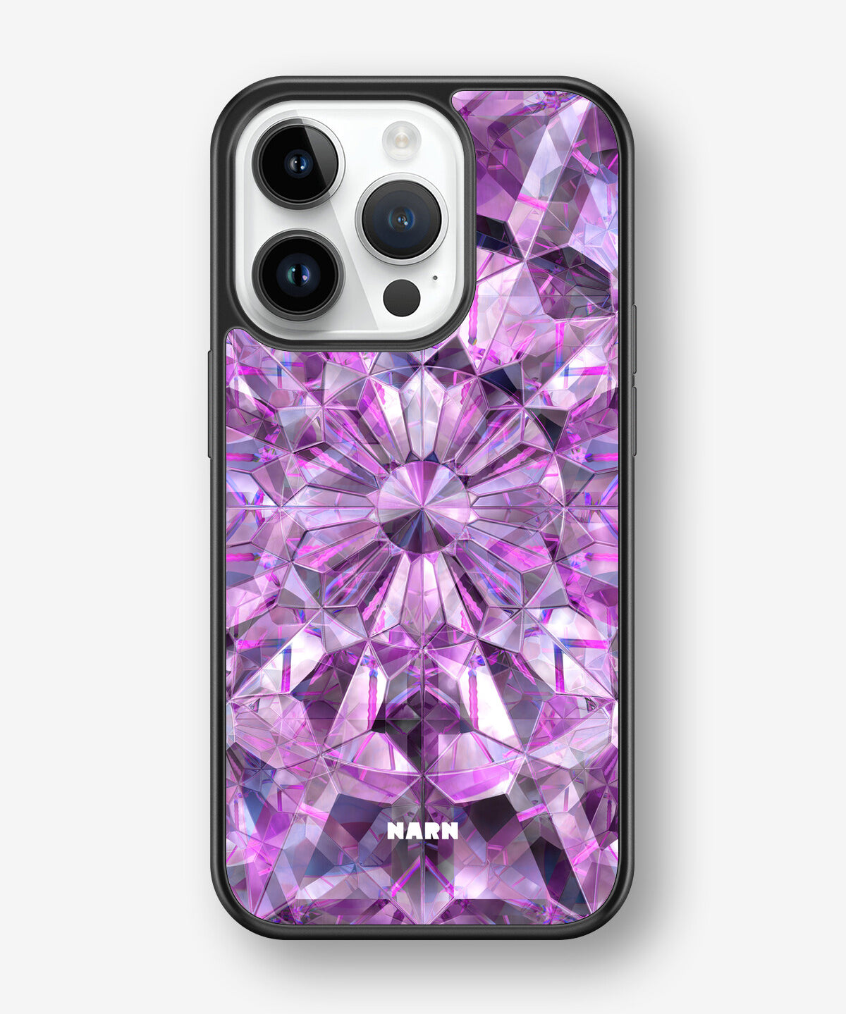 iPhone 14 Pro Hard Case – Lavender Crystals - View 1
