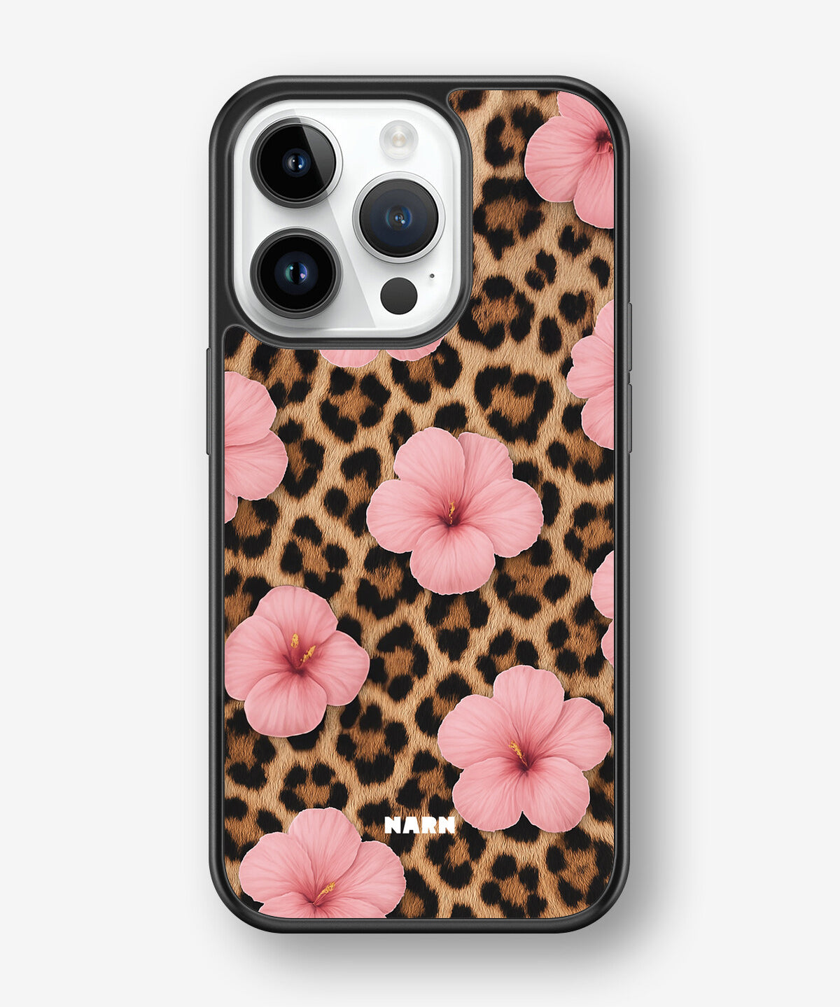 iPhone 14 Pro Hard Case – Leopard Flower - View 1