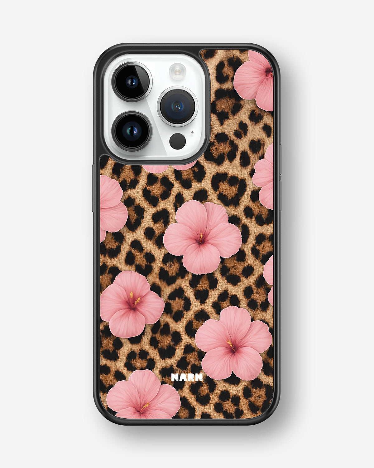 iPhone 14 Pro Hard Case – Leopard Flower - View 1