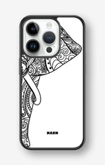 iPhone 14 Pro Hard Case – Mandala Elephant - View 1